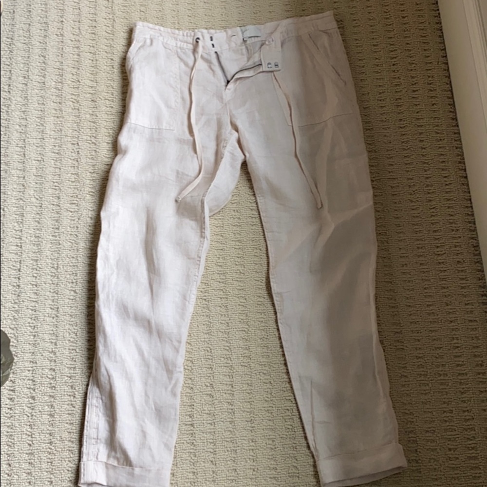 Joie linen drawstring pant